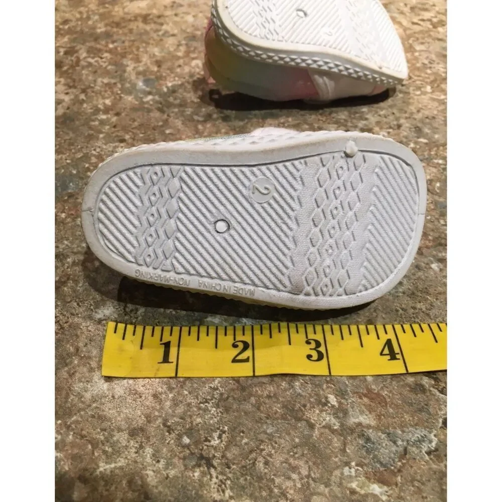 Bundle Sale 3 for $15 | Size infant 2 | Unicorn slip-on Baby Shoes